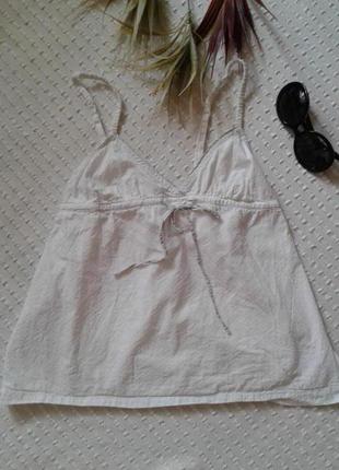 Отличная нежная майка топ блуза  для отдыха от princess tamtam,p.s/xs