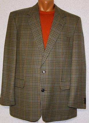 Пиджак шерстяной jim spence ткань в гусиную лапку