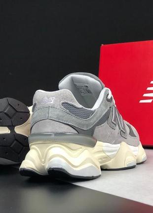 Женские кроссовки new balance 9060 grey 1950 беланс серого цвета4 фото