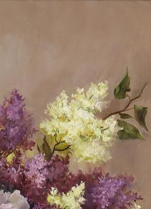 Картина маслом "весняний букет" 45×60 см, полотно на підрамнику, олія6 фото