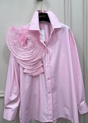 Женская розовая блузка magda butrum4 фото