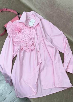 Женская розовая блузка magda butrum2 фото