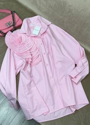 Женская розовая блузка magda butrum1 фото