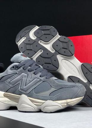 Жіночі кросівки new balance 9060 grey нью беланс сірого кольору4 фото