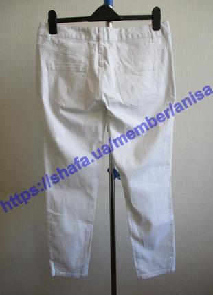 Белые джинсы 7/8 с вышивкой tcm tchibo8 фото