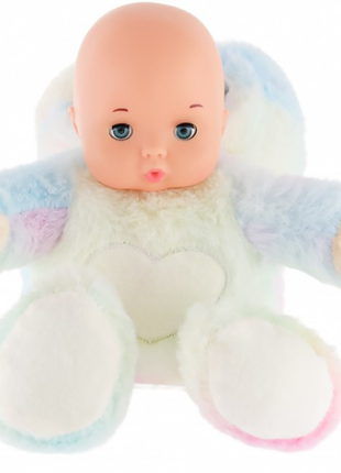 Лялька-пупс малюк у пухнастому костюмі лами 30 см подарунок1 фото