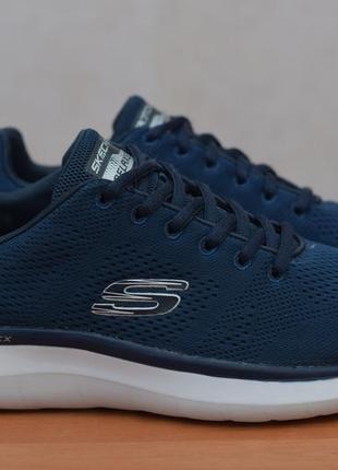 Сині кросівки skechers relaxed fit quantum flex, 40 розмір. оригінал