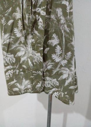 Рубашка типа гавайки в растительный принт5 фото