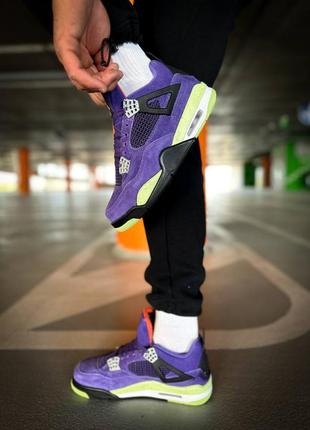 Кросівки nike air jordan 4 "paris violet"5 фото