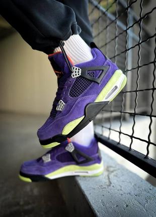 Кросівки nike air jordan 4 "paris violet"6 фото