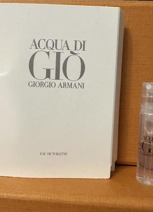 Оригінал armani acqua di gio туалетна вода пробник1 фото