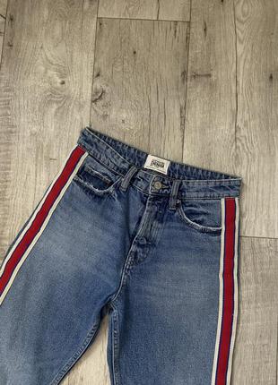 Стильні джинси з лампасами zara розмір xs 34 s 369 фото