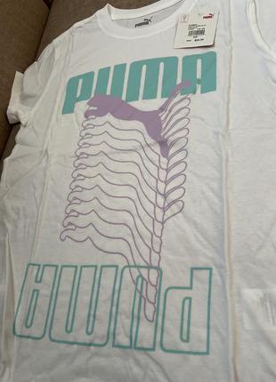 Женская футболка puma cat ladder tee inf оригинал3 фото