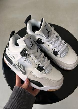 Кроссовки jordan 4 black white sb✔️7 фото