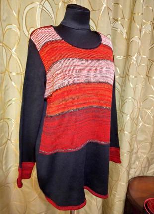 Коттоновый свитер джемпер пуловер5 фото