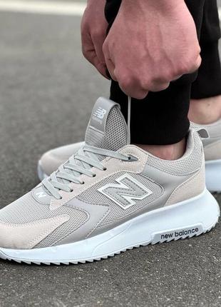 Кроссовки new balance светло-серые8 фото