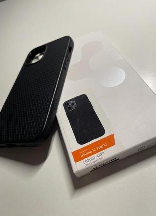 Spigen iphone 12 pro liquid air matte black