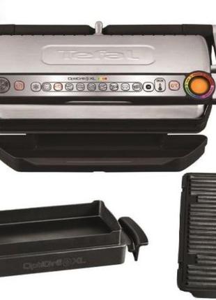 Гриль tefal gc724d12 optigrill+ xl з насадкою протеном