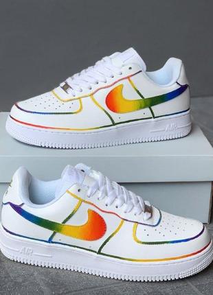 Nike air force 1 white/rainbow