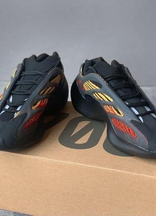 Adidas yeezy 700 v3 black/y/r azael2 фото