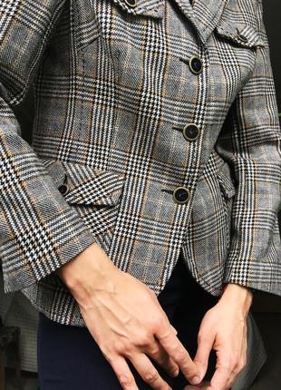Шерстяной женский винтажный пиджак жакет canda4 фото