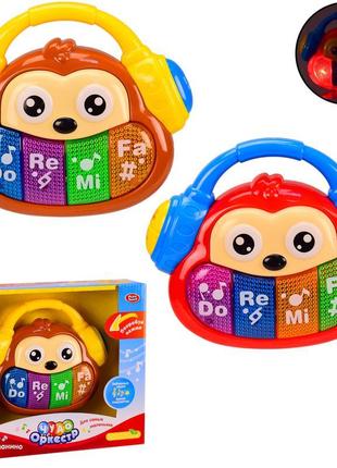 Муз разв.орган 7761 (36шт) батар., світло, звук, 2 кольори, в кор