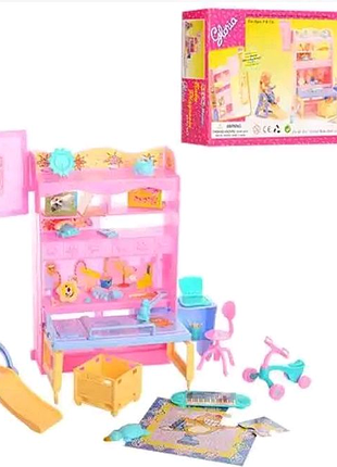 Меблі для ляльки 21019 дитяча кімната