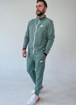 Весенний мужской спортивный костюм nike на молнии олимпийка + брюки