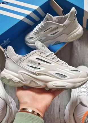 Кросівки adidas ozweego celox grey сірі3 фото