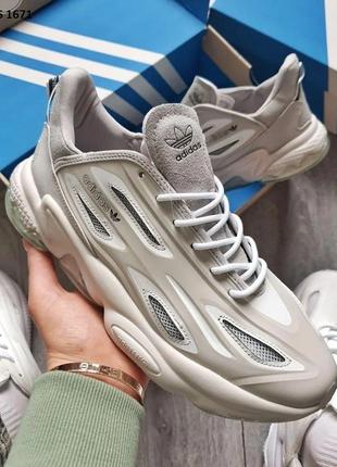Кроссовки adidas ozweego celox grey серые1 фото
