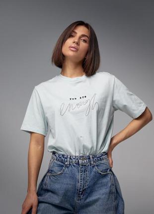 Женская футболка oversize1 фото