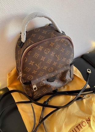 Женский рюкзак в стиле louis vuitton bag monogram 25 см premium.3 фото