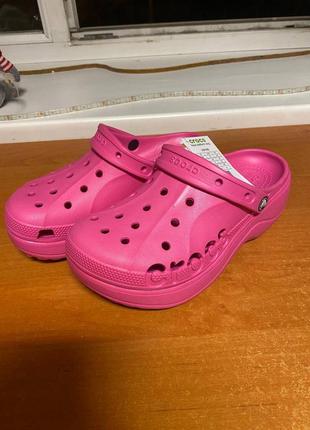 Снижка! шлепанцы crocs baya platform clog. кроксы/кроксы/крокс3 фото