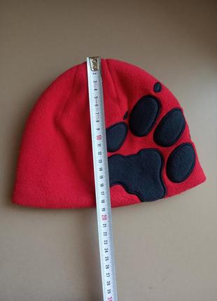 Шапка jack wolfskin front paw hat kids зимняя унисекс5 фото