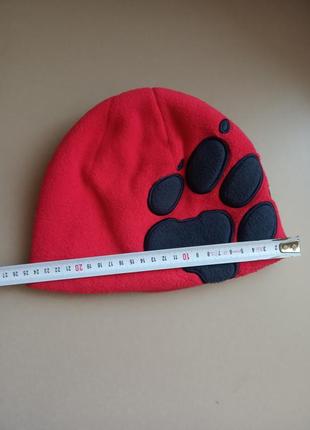 Шапка jack wolfskin front paw hat kids зимняя унисекс6 фото