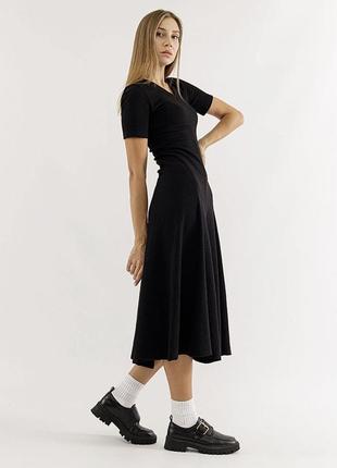 Сукня чорна, трикотаж