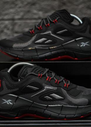 Кроссовки reebok zig kinetica 2 черно-красные4 фото