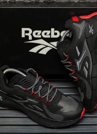 Кроссовки reebok zig kinetica 2 черно-красные3 фото