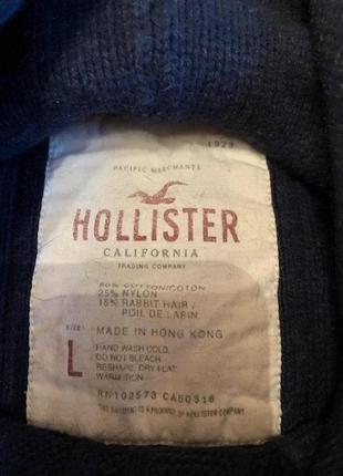 Теплый свитер с капюшоном hollister, р-р m\l6 фото