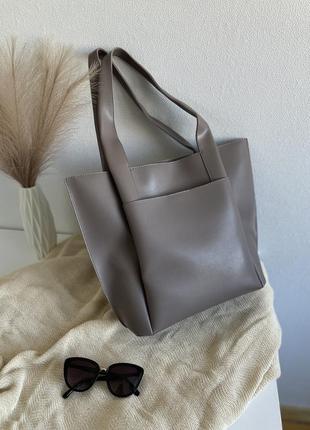 Жіноча сумка шопер двосторонній велика сумка на плече3 фото