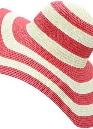 Жіноча шляпа з широкими полями панама соломяна anna field1 фото