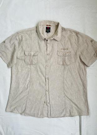 Рубашка мужская легкая натуральная размер 3-4xl