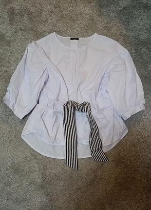 Стильна біла блузочка1 фото