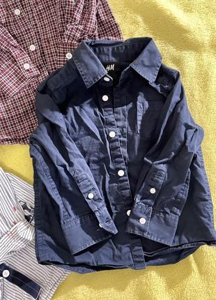 Рубашки брендовые 86 на 1,5-2 года (набор / лот)7 фото