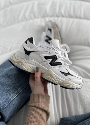 New balance 9060 white black logo