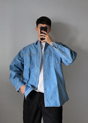 Vintage jeans heavy denim oversized shirt (сорочка)