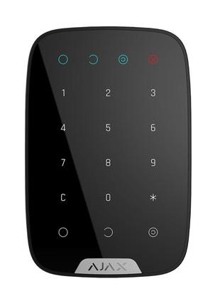 Беспроводная сенсорная клавиатура ajax keypad black