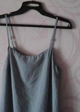 Серое платье в бельевом стиле 2