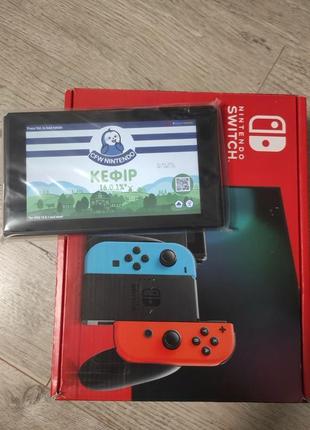 Nintendo switch v2 128 gb нова, прошита + ігри