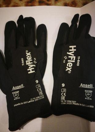 Перчатки ansell hyflex®11-840 эластичні, 6 розмір